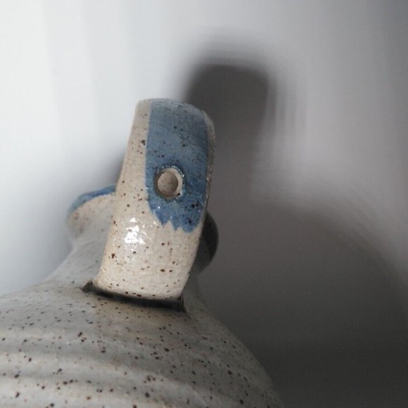 Lot Of 3 Handmade Studio Art Pottery Decorative Pieces Home Décor Signed Vase - Picture 4 of 12